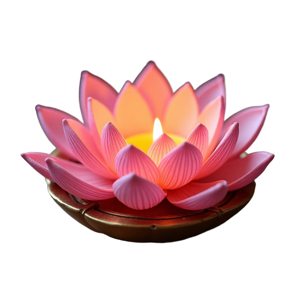 Radiant Lotus Candle Holder